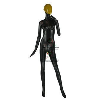Fiberglass Female Full Body Mannequins with Water Transfer Printing Changing Faces Shields MAF-F3-0105