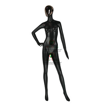 China Fiberglass Female Full Body Mannequins with Chrome Changing Faces Shields MAF-F3-0106