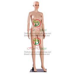 Female Full Body Plastic Skin Mannequin Make Up Dummy Stock Cosmetic Model with Metal Base MAF-F1-PL702