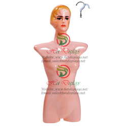 Plastic Female Hanging Mannequin with Head PP Lingerie Model Hanger Underwear Vacuum Body Form MAF-H1-PL101