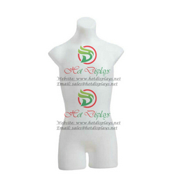 China ON SALE Plastic Teenage Torso PE White Children Standing Mannequin Headless Half Dummy MAC-H2-PL202