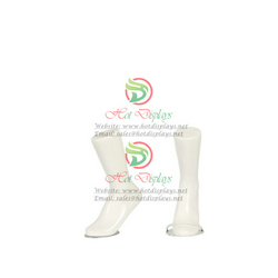 Plastic Female Sport Leg Glossy Painting Mannequin Stand Emulate Foot Ankle Socks Display Form ABS Ladies Shoes Trying Insert Dummy MA-FT1L White