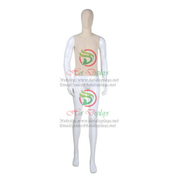 Plastic Male Full Body Mannequin Abstract Strong Man Dummy Wholesale China Cheap Stock Muscled Model MAM-F1-E03 Flocking Khaki