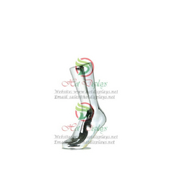 Chrome Silver Plastic Female Sport Leg Mannequin Stand Emulate Foot Ankle Socks Display Form ABS Ladies Shoes Trying Insert Dummy MA-FT5R