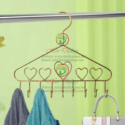 Iron Wire Hanger Rack with Hooks