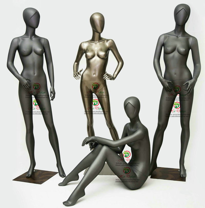 Window Display Abstract Heads Fiberglass Female Full Body Mannequins MAF-F1-3700