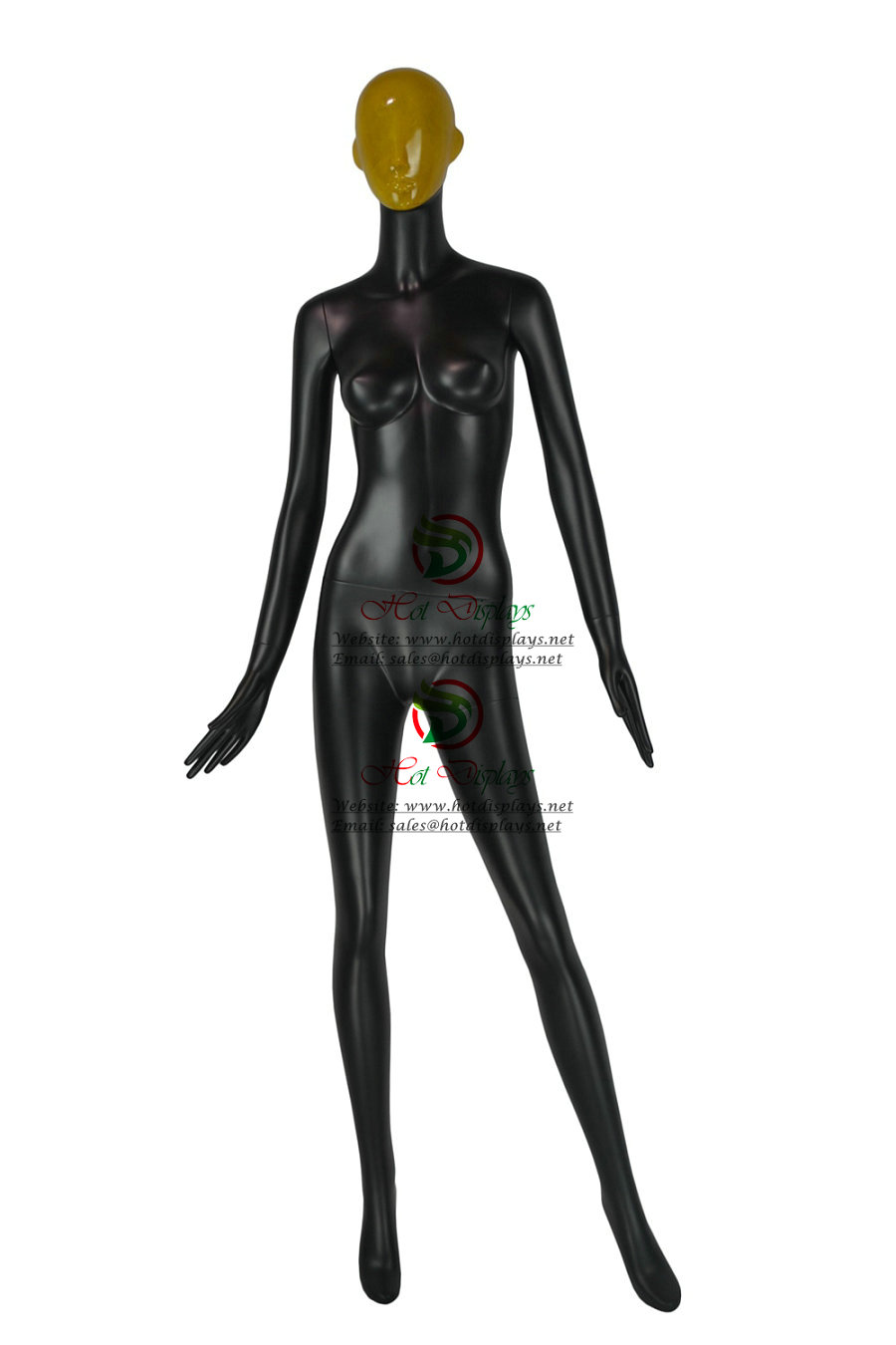 Fiberglass Female Full Body Mannequins with Water Transfer Printing Changing Faces Shields MAF-F3-0104