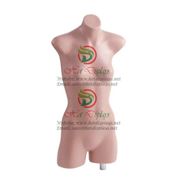 China Cheap Female Plastic Torso Stock PE Skin Lingerie Mannequin Busty Woman Underwear Dummy MAF-H2-PL204