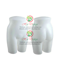 Plastic Female Standing Mannequin White Underwear Torso China Wholesale Woman Lingerie Dummy MAF-H4-PL201