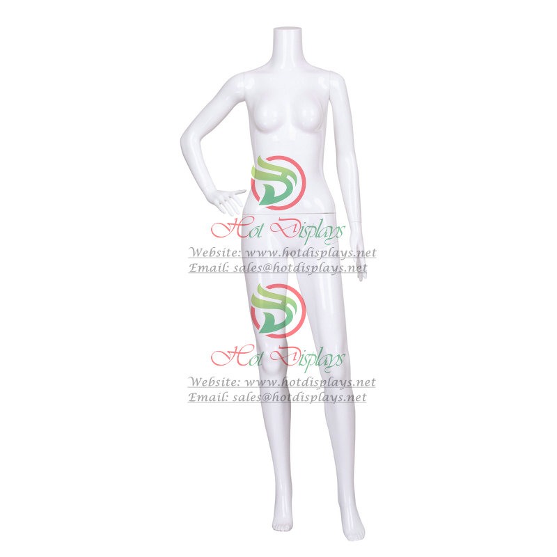 China Cheap Female Headless Plastic Mannequin ABS Painting Dummy Wholesale Stock Model Cuba Jamaica Haiti Dominican MAF-F1-R01
