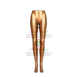 Cheap Stock Female ABS Plastic Mannequin Woman Leg Torso with Glossy Painting ​Pants Trousers Dummy MAF-H3-FL1 Gold​