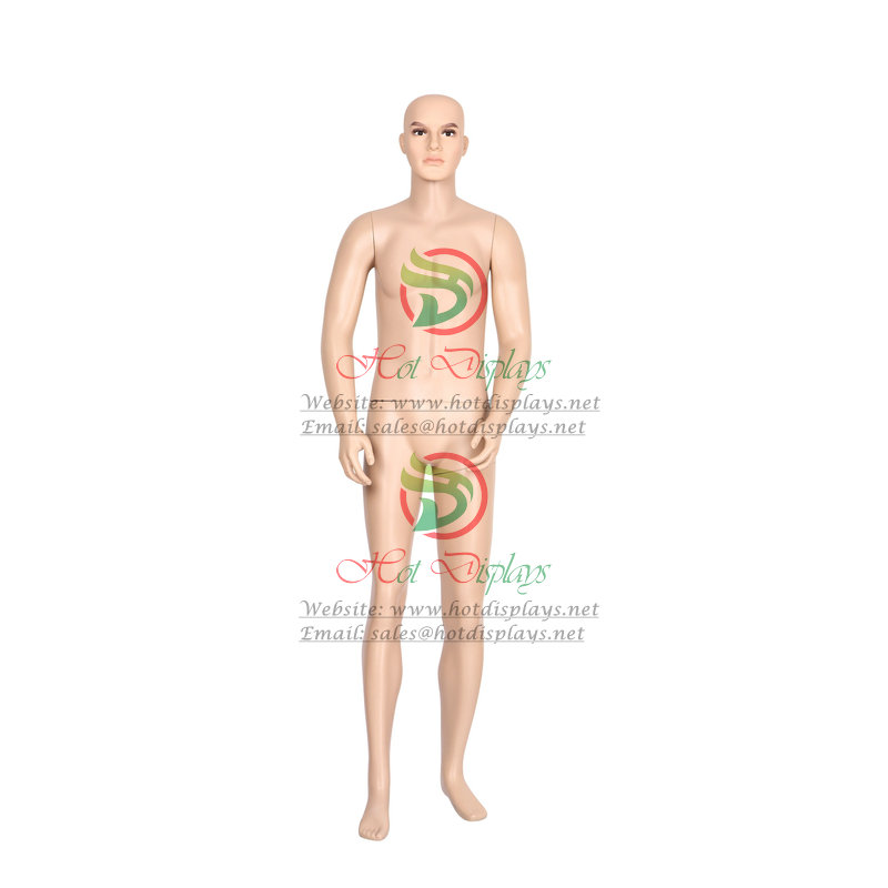 Male Full Body Plastic Mannequin PE Skin Make Up Man Model China Cheap Cosmetic Muscled Dummy MAM-F1-B3B01