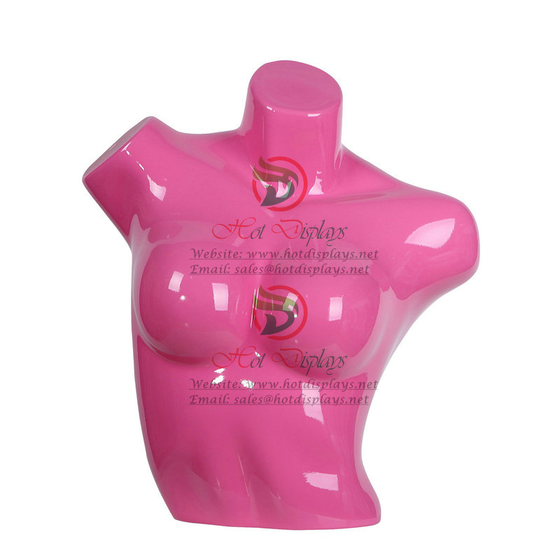 Painting Plastic Female Mannequin ABS Busty Bra Display Torso Wholesale Cheap Woman Underwear Breast Model MAF-H2-L11 Peach