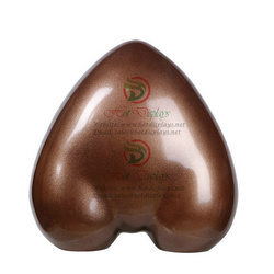 Female Hip Plastic Lingerie Shop Display Mannequin Heart Shape ABS Painting Underwear Torso Sexy Stand Ladies Hip Dummy MAF-H4-L12 Coffee