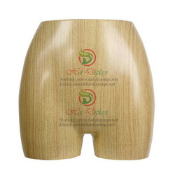 Wholesale Female Underwear Mannequin ABS Hip Display Lingerie Torso Water Transfer Printing Ladies Briefs Plastic Model MAF-H4-L15 Wood Grain