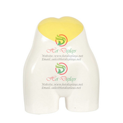 Wholesale Female Underwear ABS Glossy Painting Plastic Mannequin Cheap Sexy Ladies Briefs Model Hip Display Lingerie Torso MAF-H4-L16 Lemon Heart