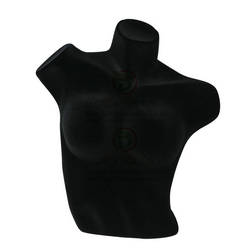 China Plastic Female Bra Display Torso Sexy Big Breast Lingerie Flocking Manneuqin Wholesale Ladies Underwear Dummy MAF-H2-L11 Flocking Black