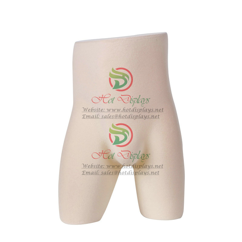 Flocking Strong Male Hip Display Underwear Torso Plastic Sport Man Lingerie Mannequin China Cheap Muscled Underpants Model MAM-H4-L21 Khaki