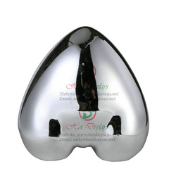 Female Heart Shape Underwear Plastic Mannequin ABS Chrome Briefs Display Torso Sexy Stand Woman Lingerie Model MAF-H4-L12 Silver