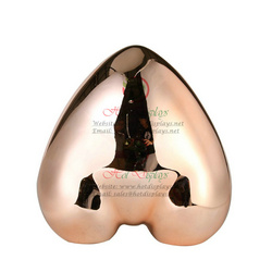 Sexy Female Chrome Plastic Mannequin ABS Heart Shape Briefs Display Torso Stand Woman Underwear Model MAF-H4-L12 Rose Gold