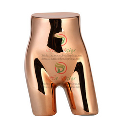 Chrome Female Underwear Plastic Mannequin China ABS Cheap Sexy Ladies Briefs Model Stock Hip Display Lingerie Torso MAF-H4-L20 Rose Gold