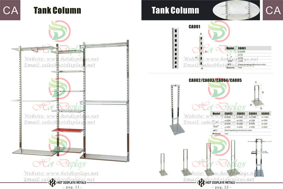 Custom Store Fixtures Clothes Racks Display Shelves in France Monaco Netherland Holand Belgium P11 Tank Column