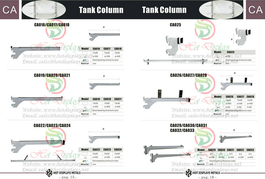 Custom Store Fixtures Clothes Racks Display Shelves in Romania Bulgaria Serbia Macedonia Albania P15 Tank Column