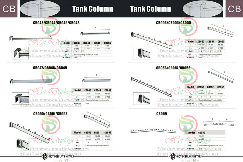 Custom Store Fixtures Clothes Racks Display Shelves in Sri Lanka Maldives Iraq Iran Syria Palestine P29 Tank Column