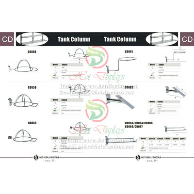 Custom Store Fixtures Clothes Racks Display Shelves in Congo Mauritania Sao Tome and Principe P47 Tank Column