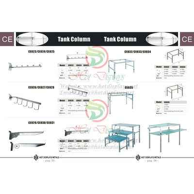 Custom Store Fixtures Clothes Racks Display Shelves in Niger Nigeria Zambia Angola Zimbabwe P55 Tank Column