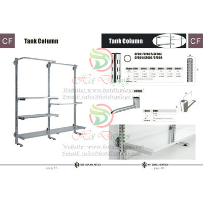 Custom Store Fixtures Clothes Racks Display Shelves in Malawi Mozambique Botswana Namibia South Africa P57 Tank Column