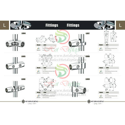 China Factory Custom Store Fixtrures Fashion Shop Clothes Racks Display Shelves Connecters Accessories P153 Fittings