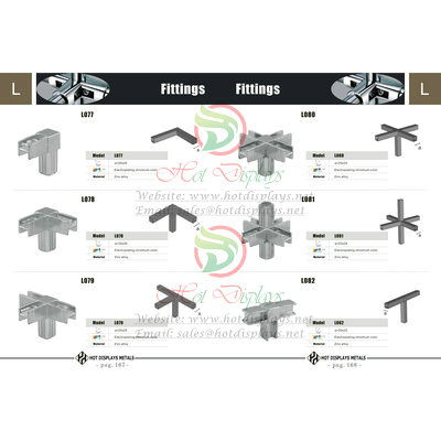 China Factory Custon Store Fixtrures Clothes Display Racks Stand Support Pipe Base Connectors Accessories P167 Fittings