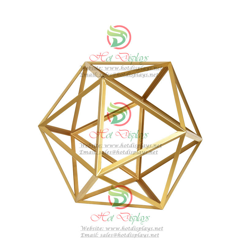 Fashion Decorative Standing Display Rack Decahedral Shape Shelf DP-HD34