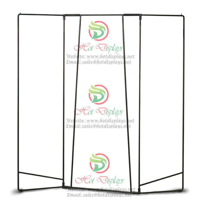 Fashion Shop Floor Standing Solid Tubing Clothes Display Rack Simple Screen DP-SX07