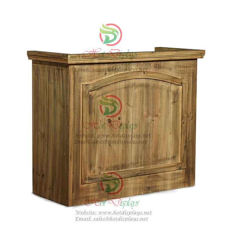 Retro Timber Platform Cashier Counter Storage Cabinet Clothes Rack Shoes Shelf DP-FX29