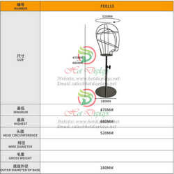 Iron Wire Hat Display Racks FE0115