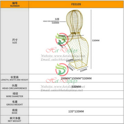 Iron Wire Hat Display Racks FE0109