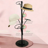 Iron Wire Hat Display Racks 5-Head Stand