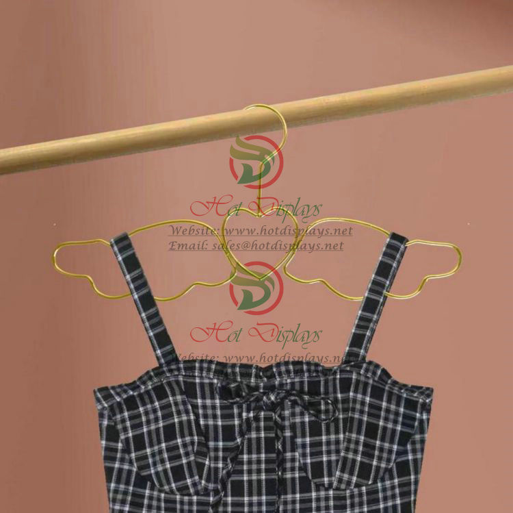 Iron Wire Hanger Racks Wing Shape